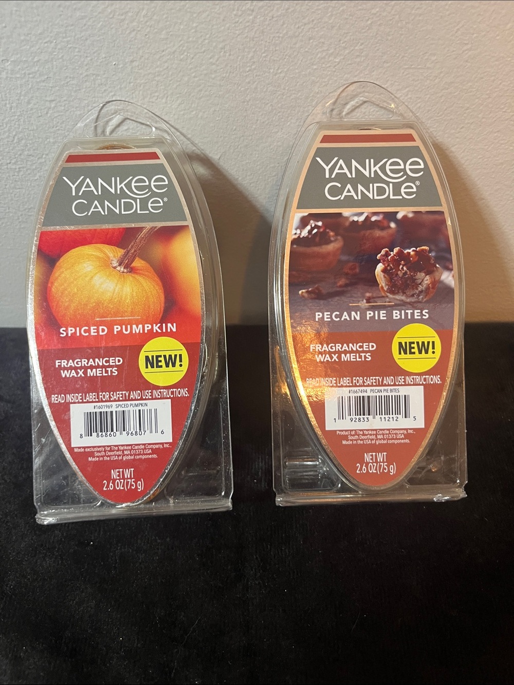 Yankee Candle Spiced Pumpkin & Pecan Pie Bites Wax Melts - 2017 unopened candle